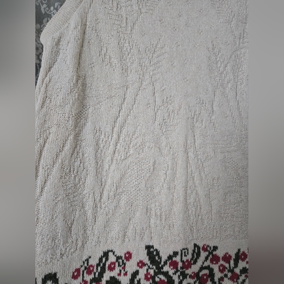 Vintage Northern Reflections Parkhurst Bird Scene Knit Sweater Vest - Picture 9 of 10